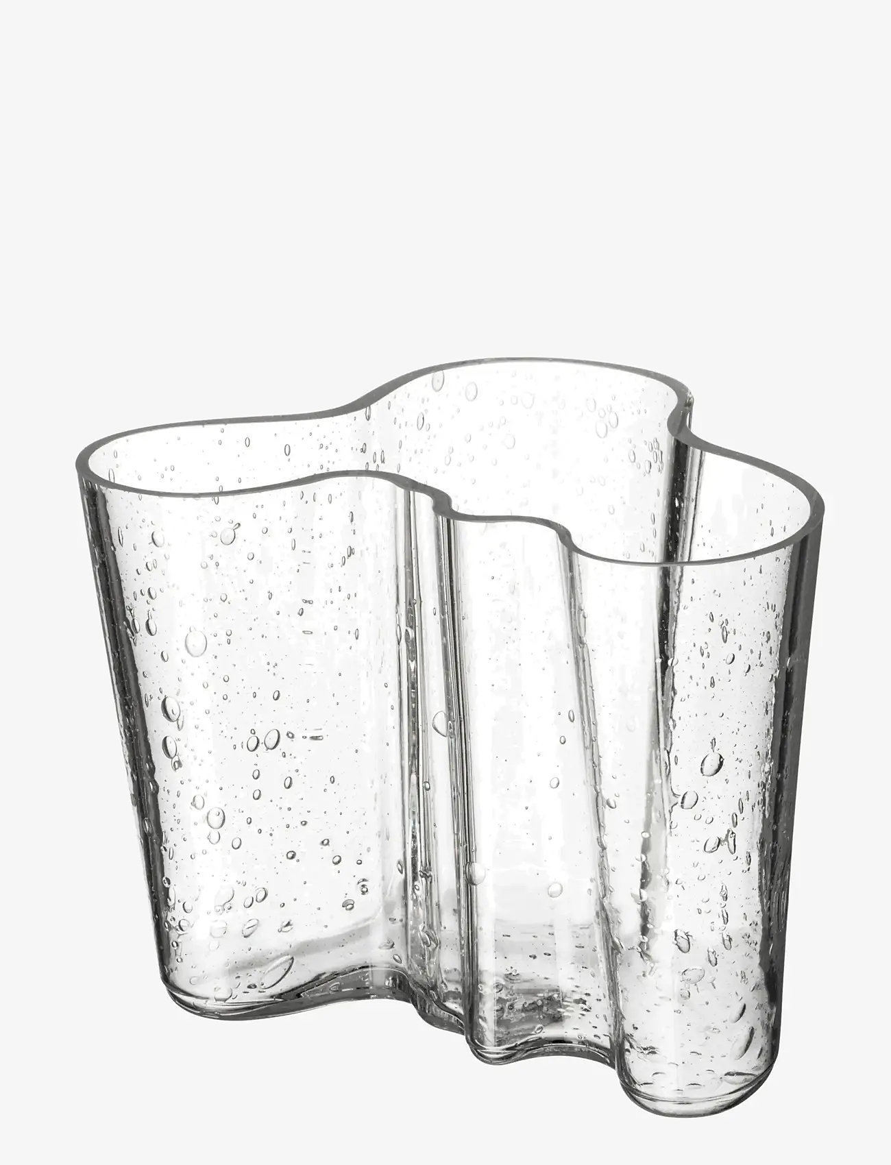 Iittala - Aalto vase 120mm bubble glass clear - wazony - clear - 1