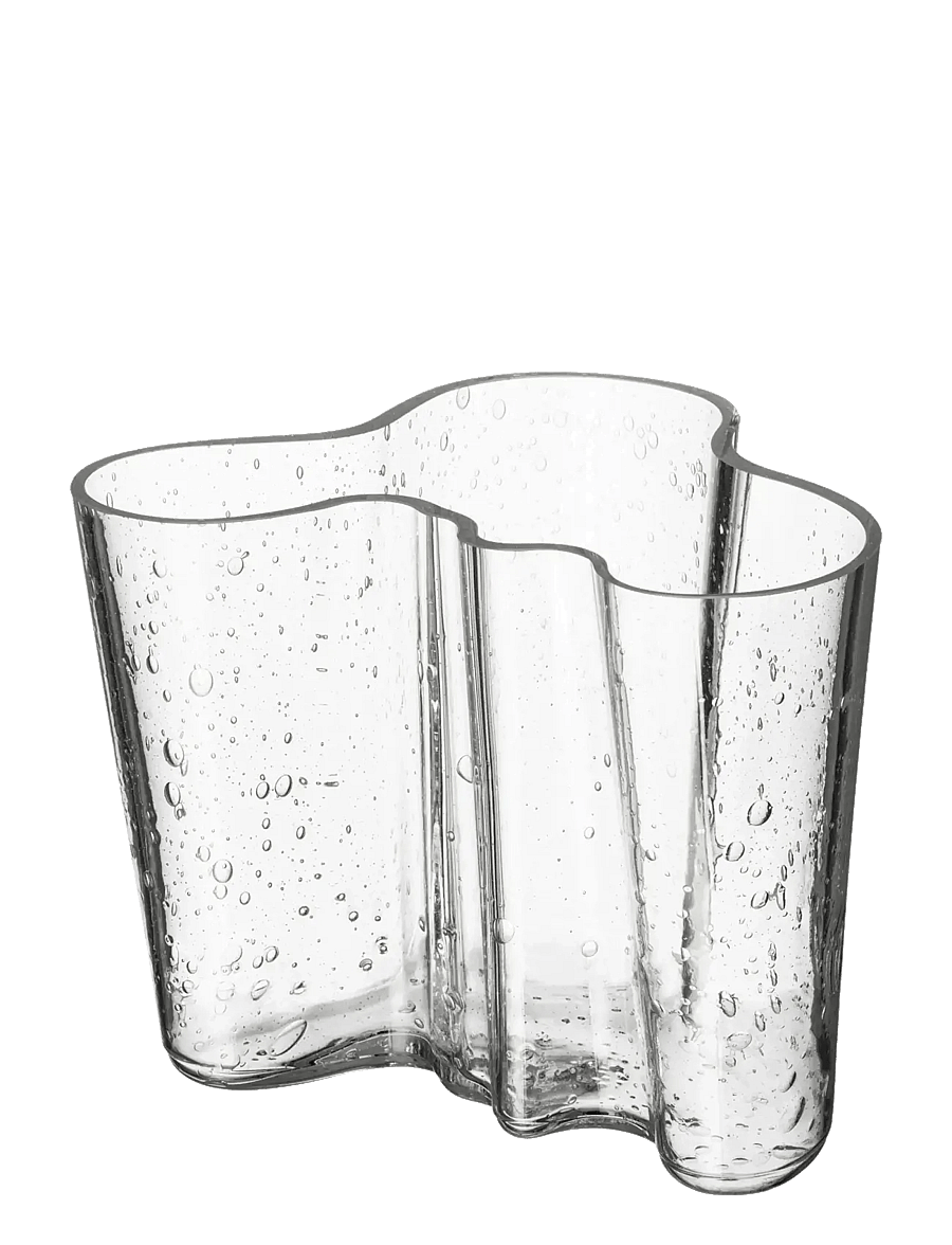 Iittala - Aalto vase 120mm bubble glass clear - vaasid - clear - 1
