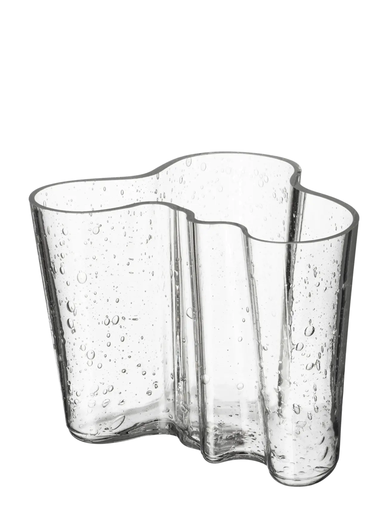 Iittala Aalto Vase 160Mm Bubble Glass Clear, Vase, Nude, Str: 160 MM