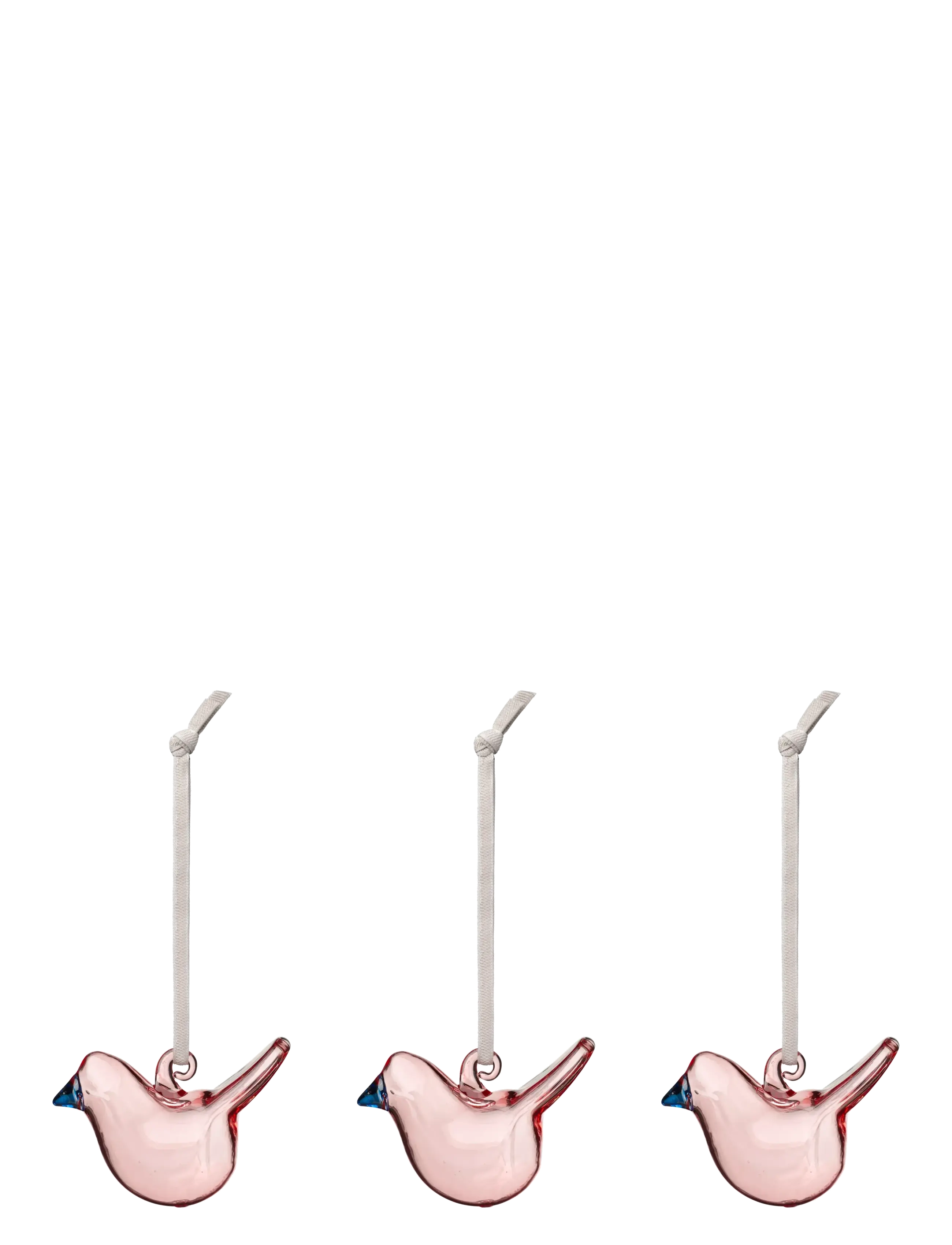 Iittala Iittala mini glass birds rose 3pc - Inredning - ROSE / pink/rose