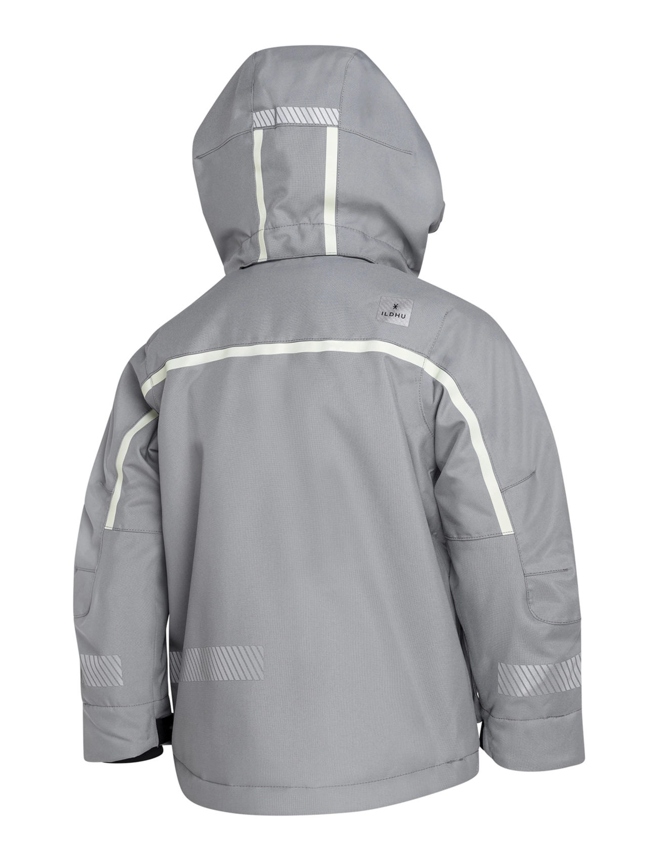 Ildhu - Norly padded winter jacket with reflective details - light grey - 2
