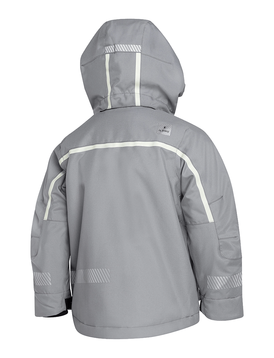 Ildhu - Norly padded winter jacket with reflective details - light grey - 2