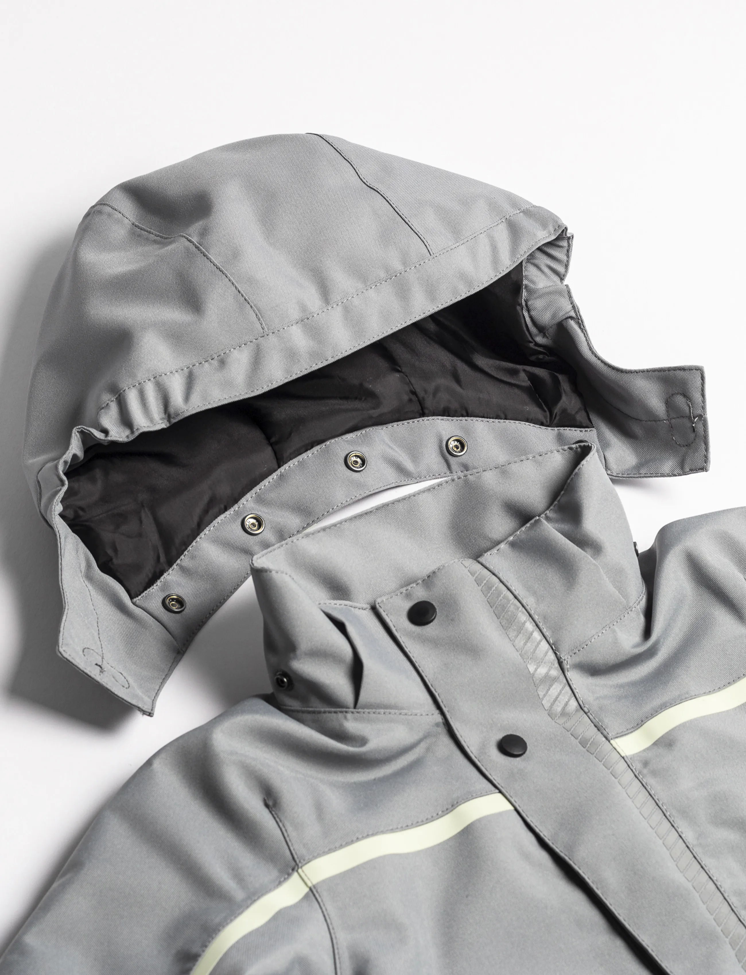 Ildhu - Norly padded winter jacket with reflective details - light grey - 4