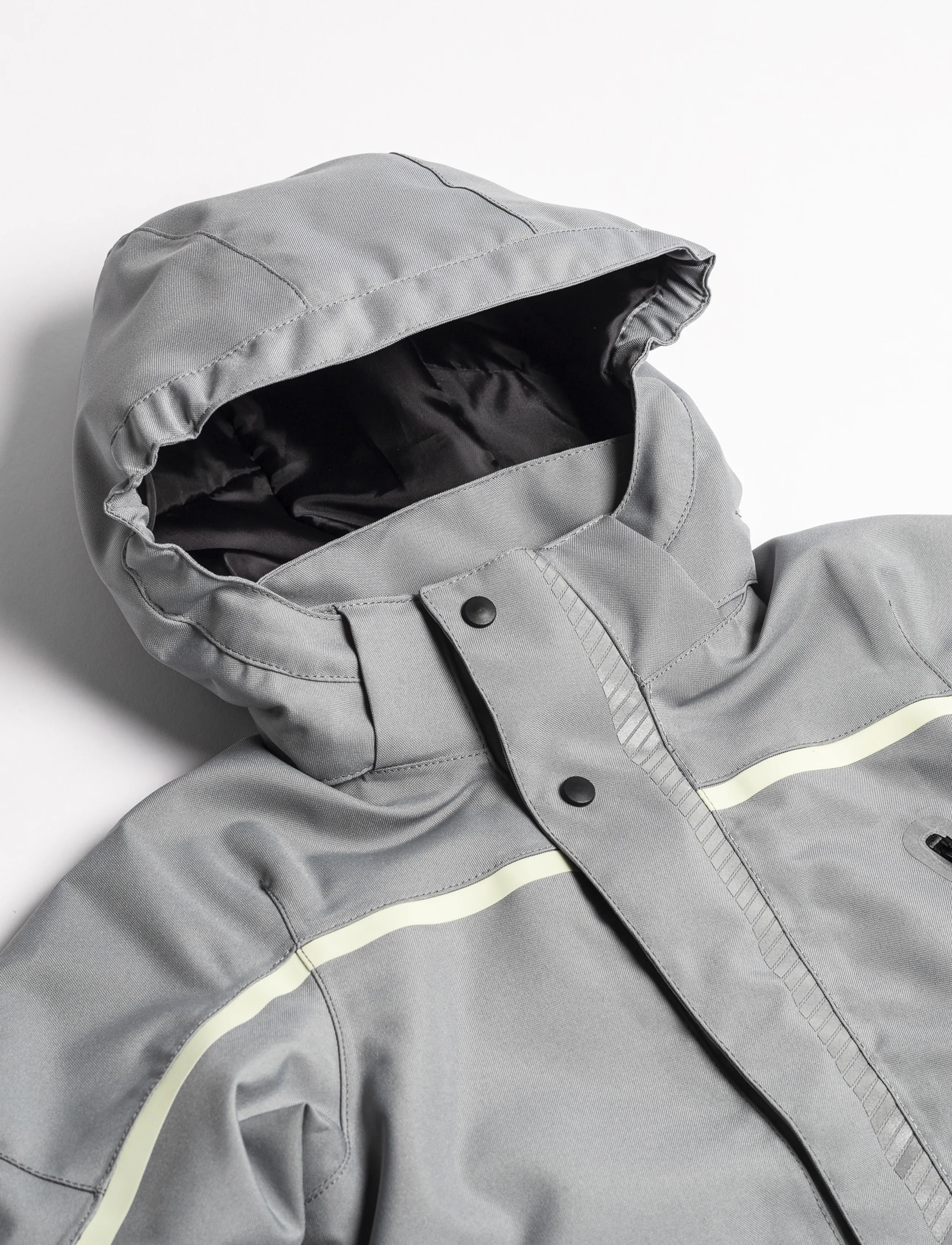 Ildhu - Norly padded winter jacket with reflective details - light grey - 5