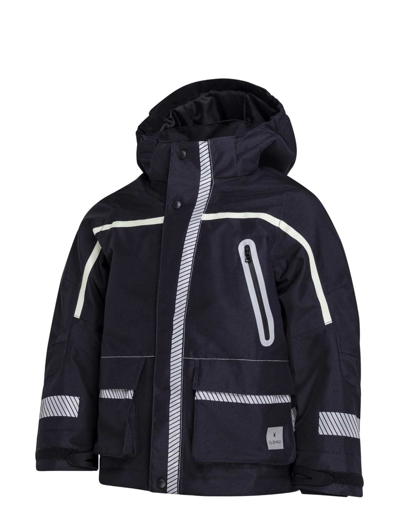 Ildhu Norly padded winter jacket with reflective details - Ildhu - NAVY / navy