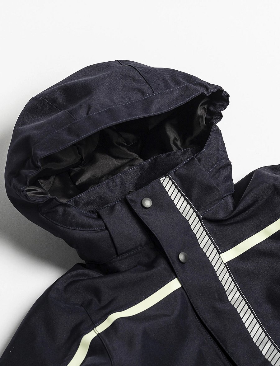 Ildhu - Norly padded winter jacket with reflective details - navy - 4