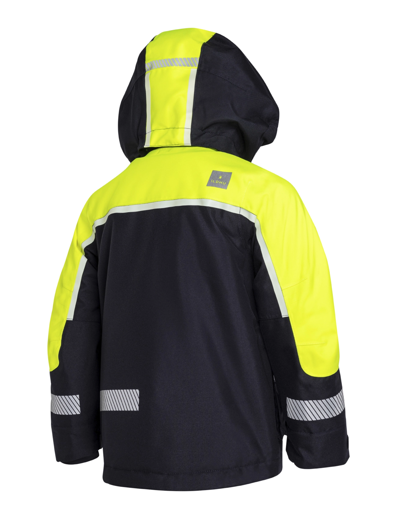 Ildhu - Norly padded winter jacket with reflective details - navy/yellow - 2