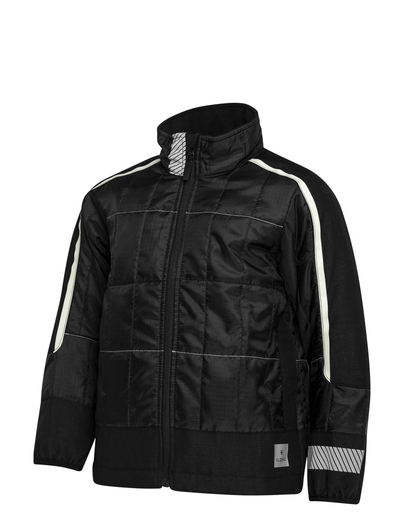 Ildhu Pep quilted jacket with reflective details - Ildhu - BLACK / black