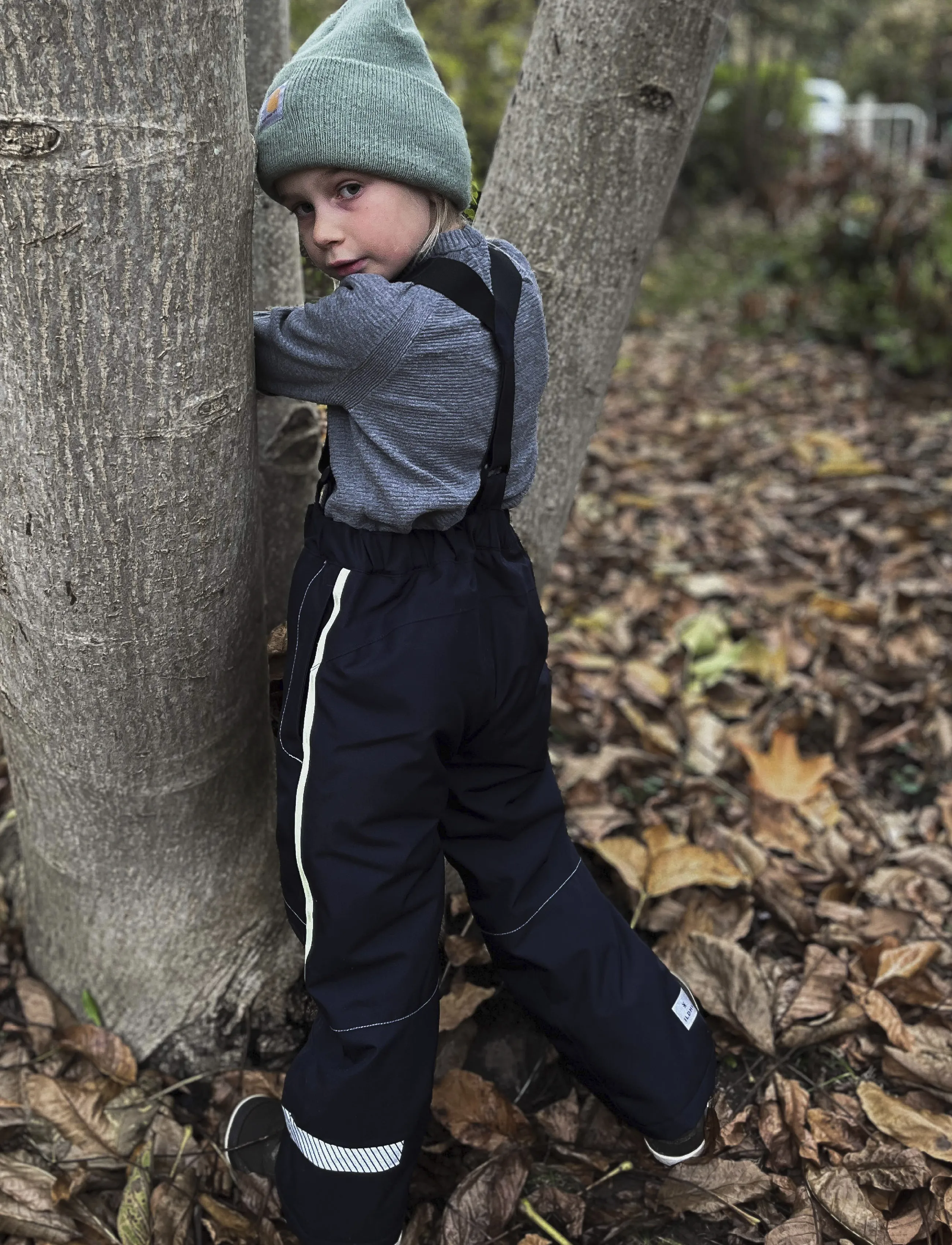 Ildhu - Norly padded winter pants with reflective details - navy - 3