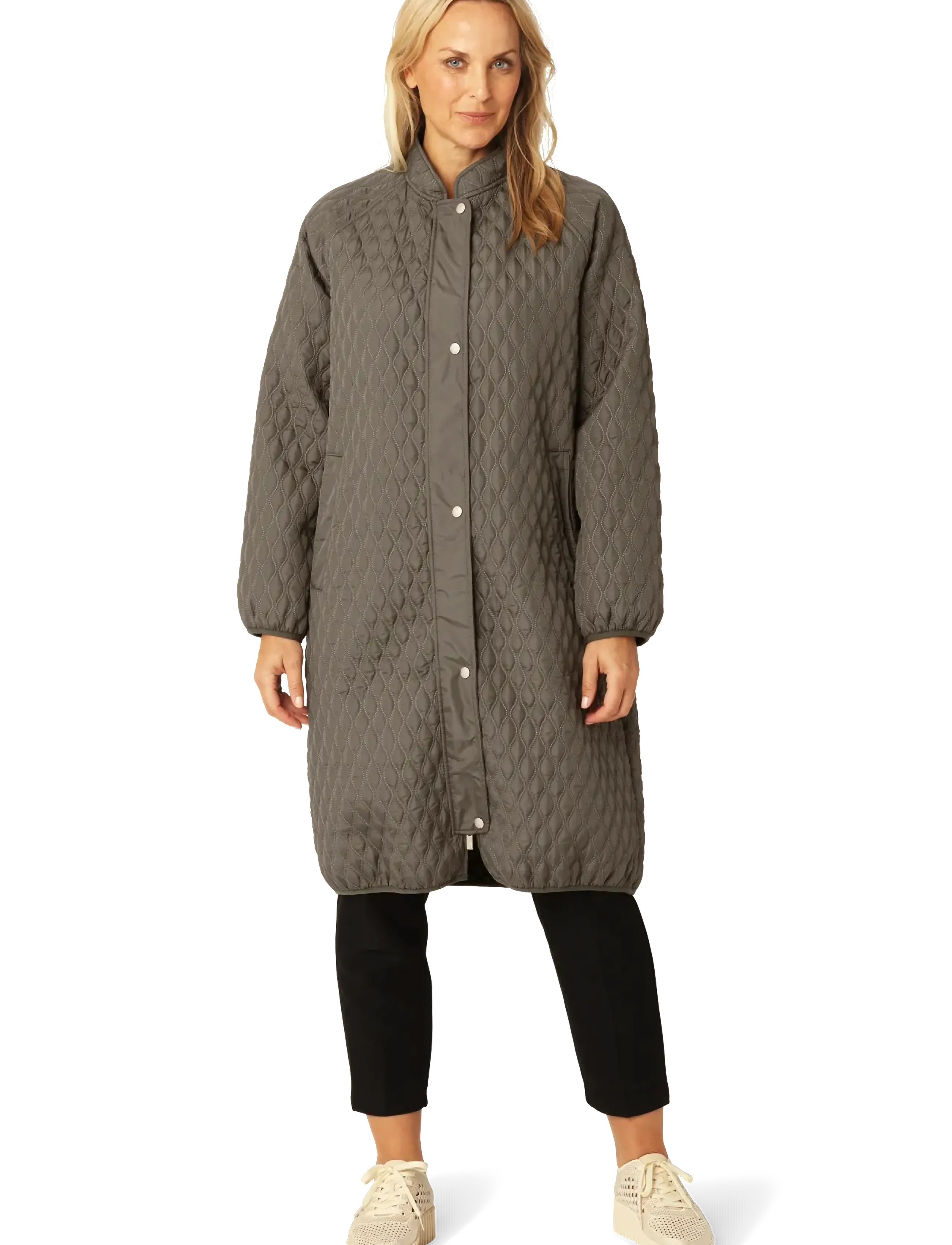 Ilse Jacobsen ALLY06 - Daunenmantel - TARMAC / khaki/green