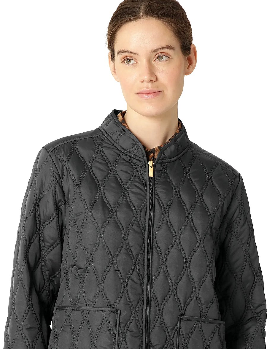 Ilse Jacobsen - AROS06 - dygsniuotosios striukės - black - 5