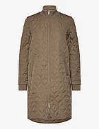 Padded Quilt Coat - 234 CUB BROWN