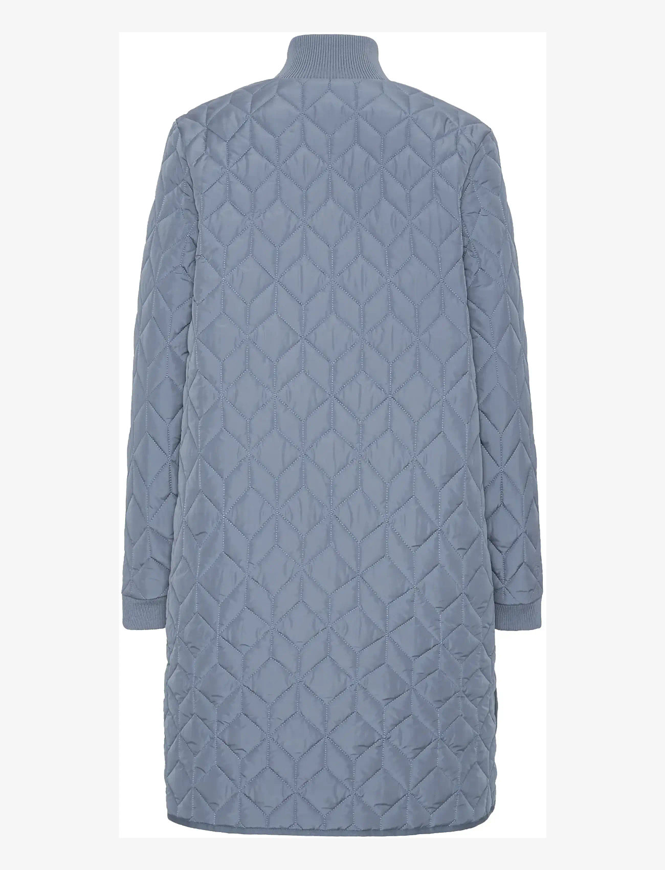 Ilse Jacobsen - Padded Quilt Coat - forårsjakker - grey blue - 2