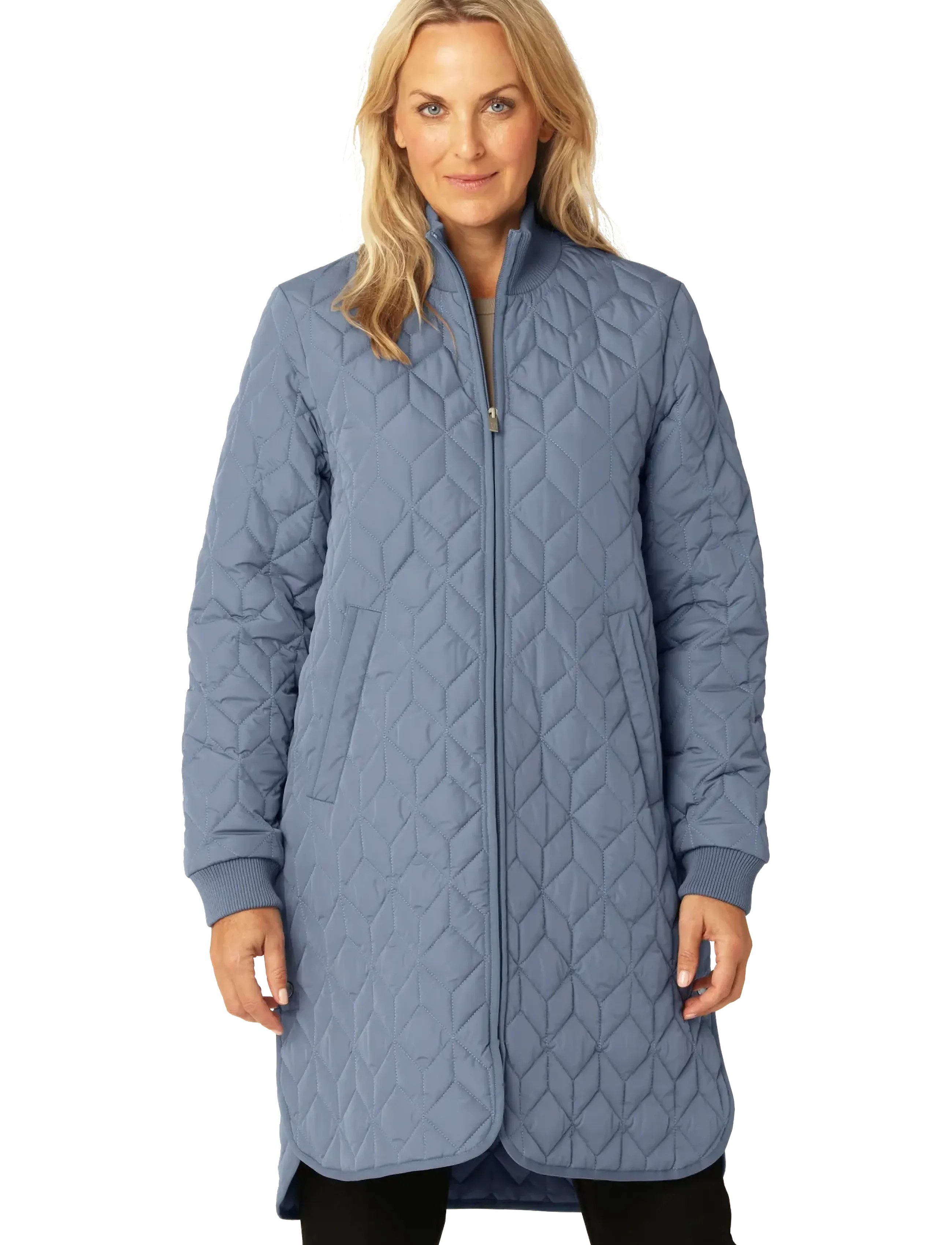 Ilse Jacobsen - Padded Quilt Coat - kurtki wiosenne - grey blue - 3