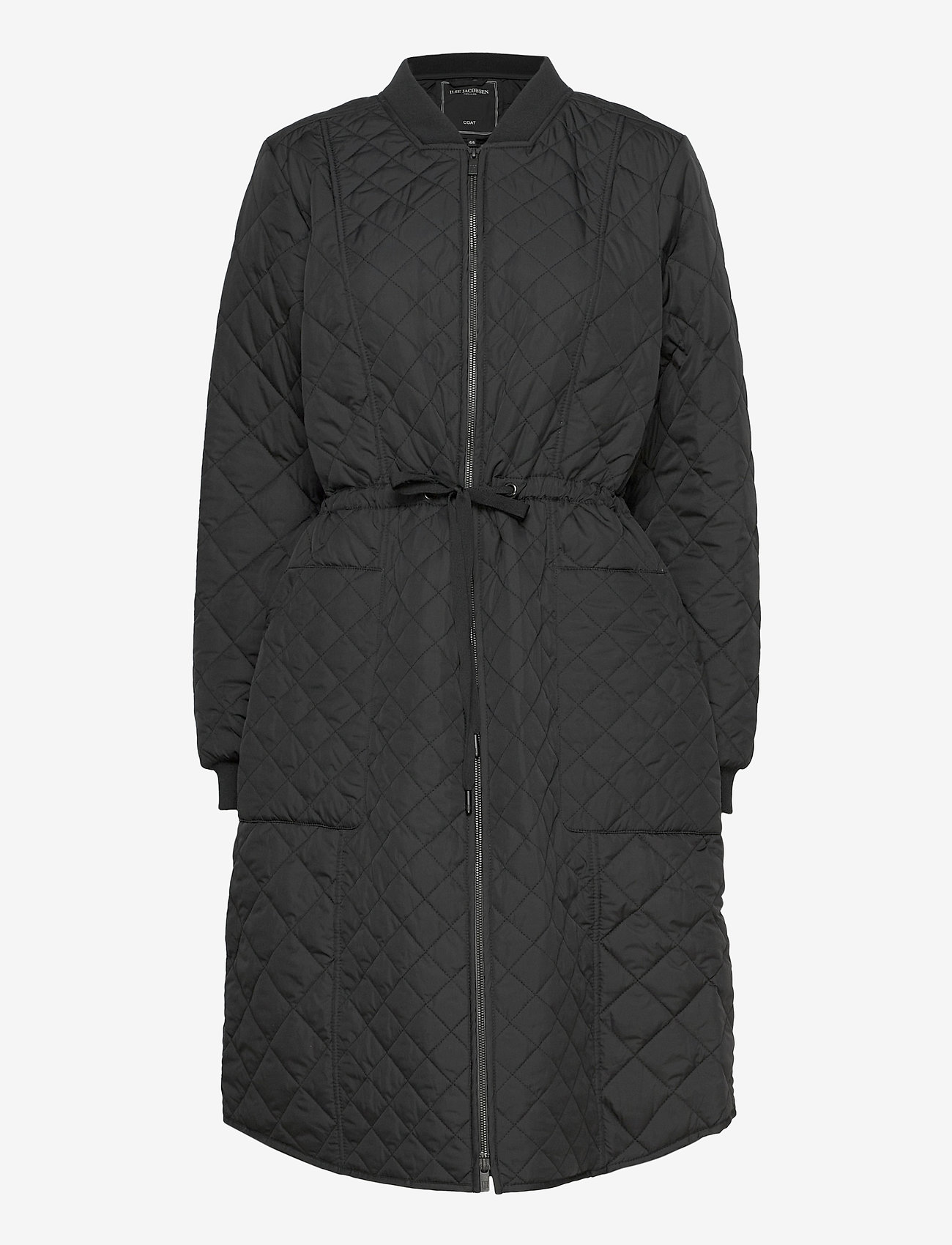Padded Quilt Coat - BLACK