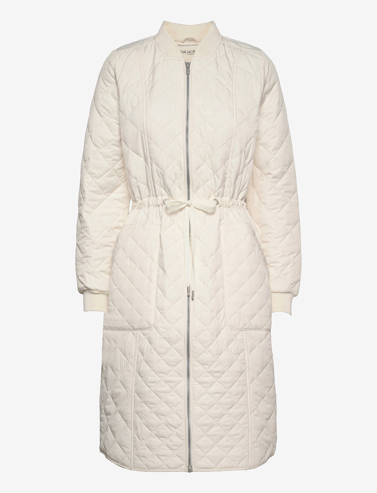 Padded Quilt Coat - MILK CREME