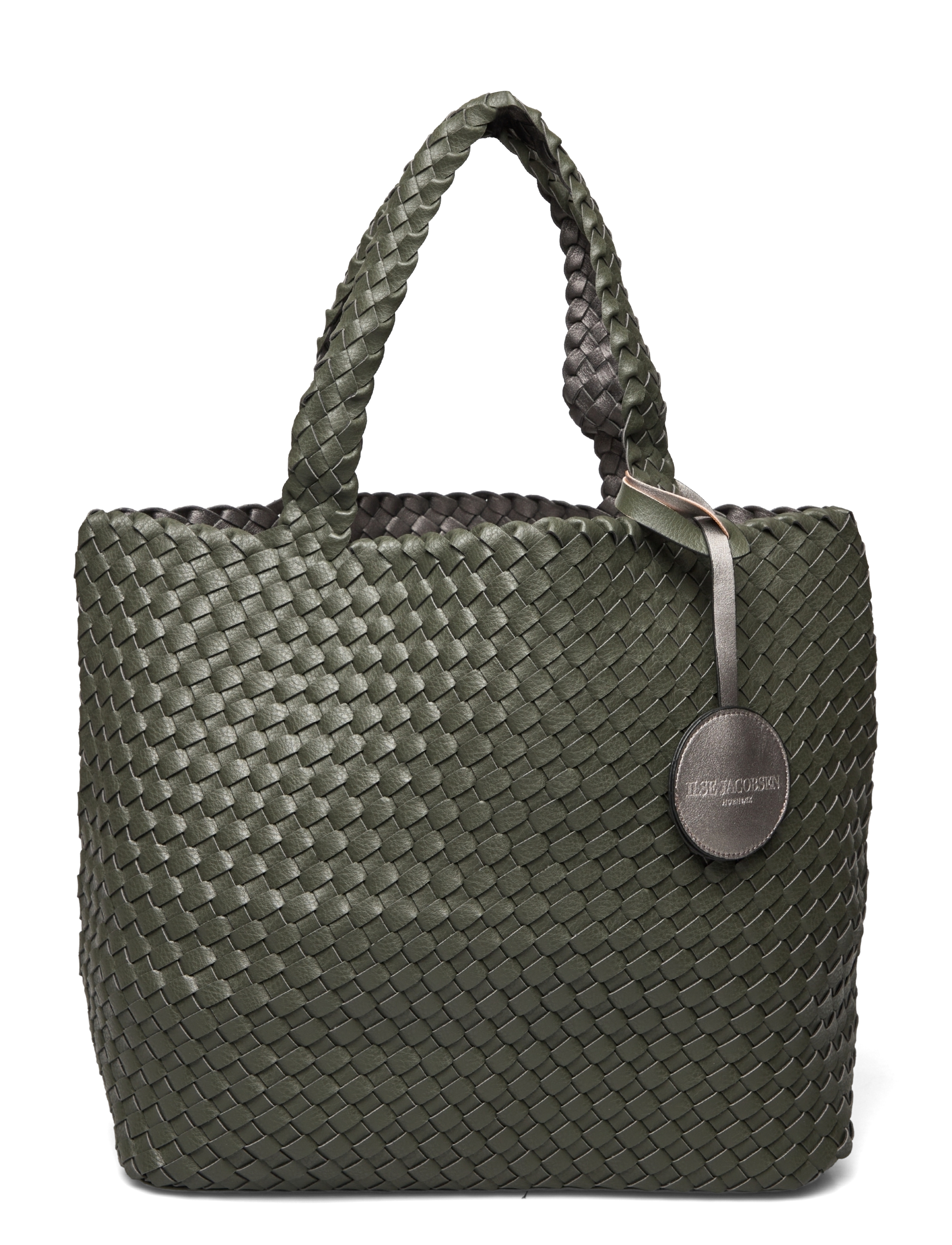 Ilse Jacobsen BAG08 - Shoppingväskor & Totes - ARMY GUN METAL / khaki/green