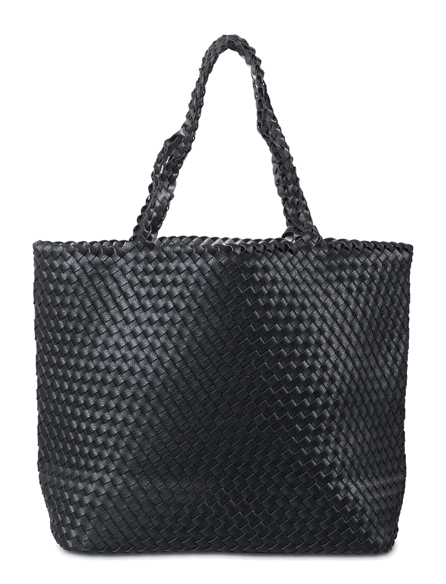 Ilse Jacobsen - BAG08MAXI - shoppere - black gun metal - 1