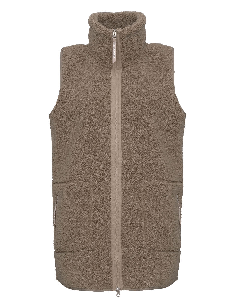 Ilse Jacobsen - BONDEDPILE02 - fleece & teddy vests - greige - 1