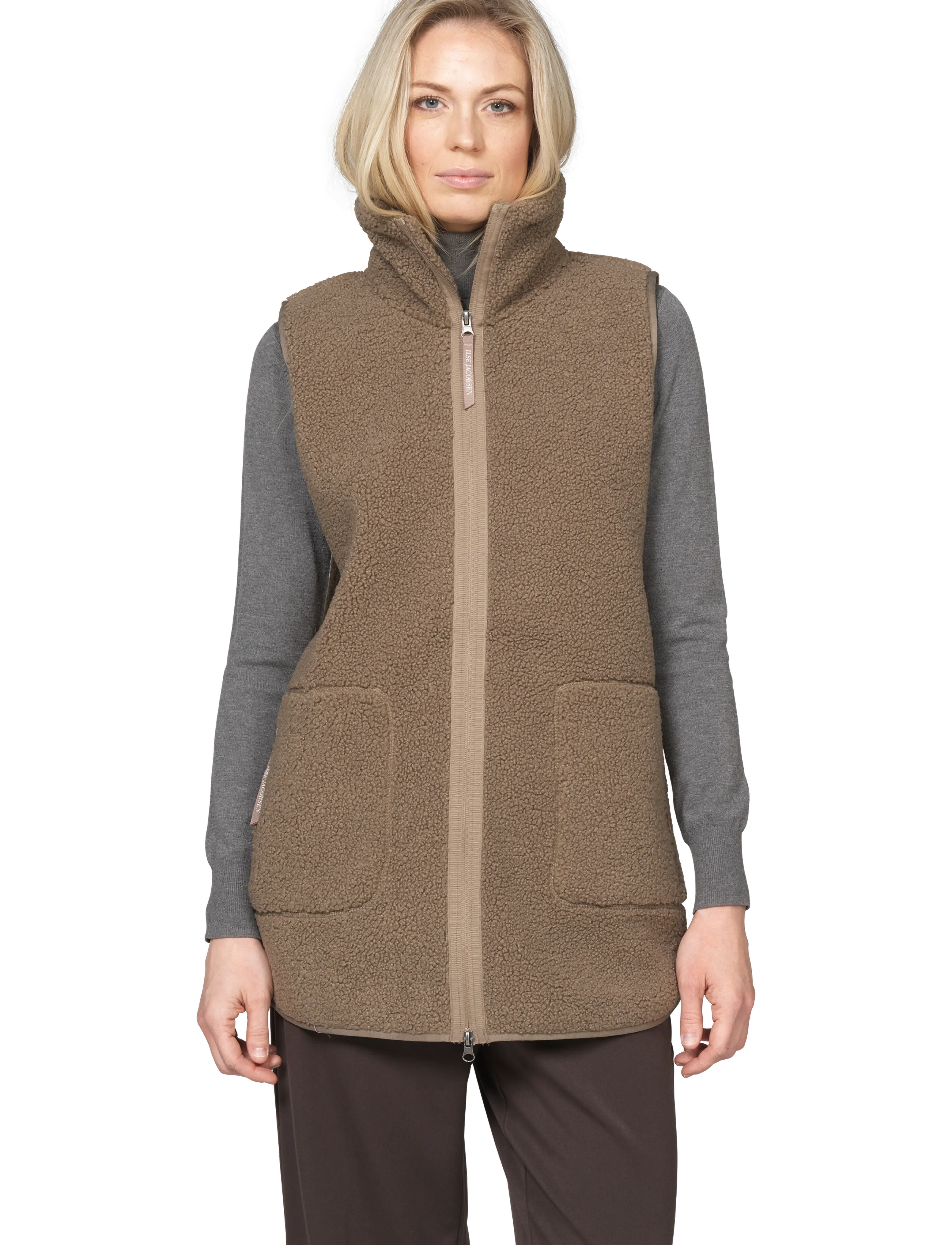 Ilse Jacobsen - BONDEDPILE02 - fleece & teddy vests - greige - 4