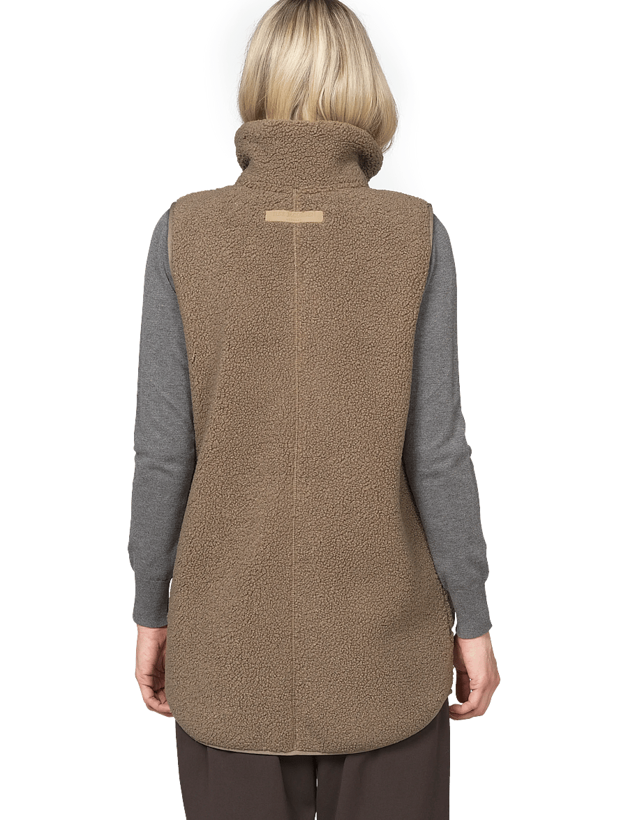 Ilse Jacobsen - BONDEDPILE02 - fleece & teddy vests - greige - 5