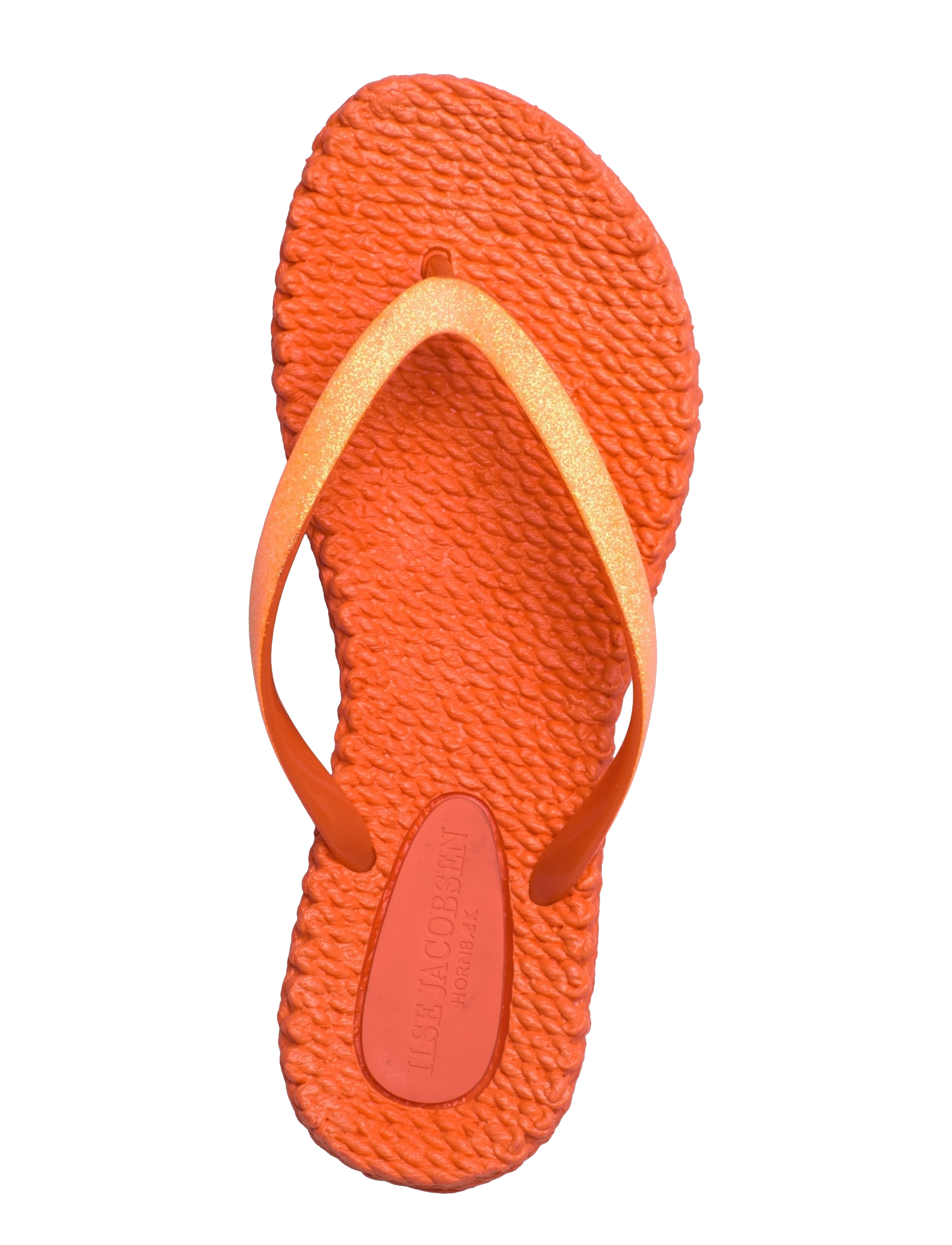 Ilse Jacobsen - FLIPFLOP WITH GLITTER - Šlepetės per pirštą - 349 hot orange - 3