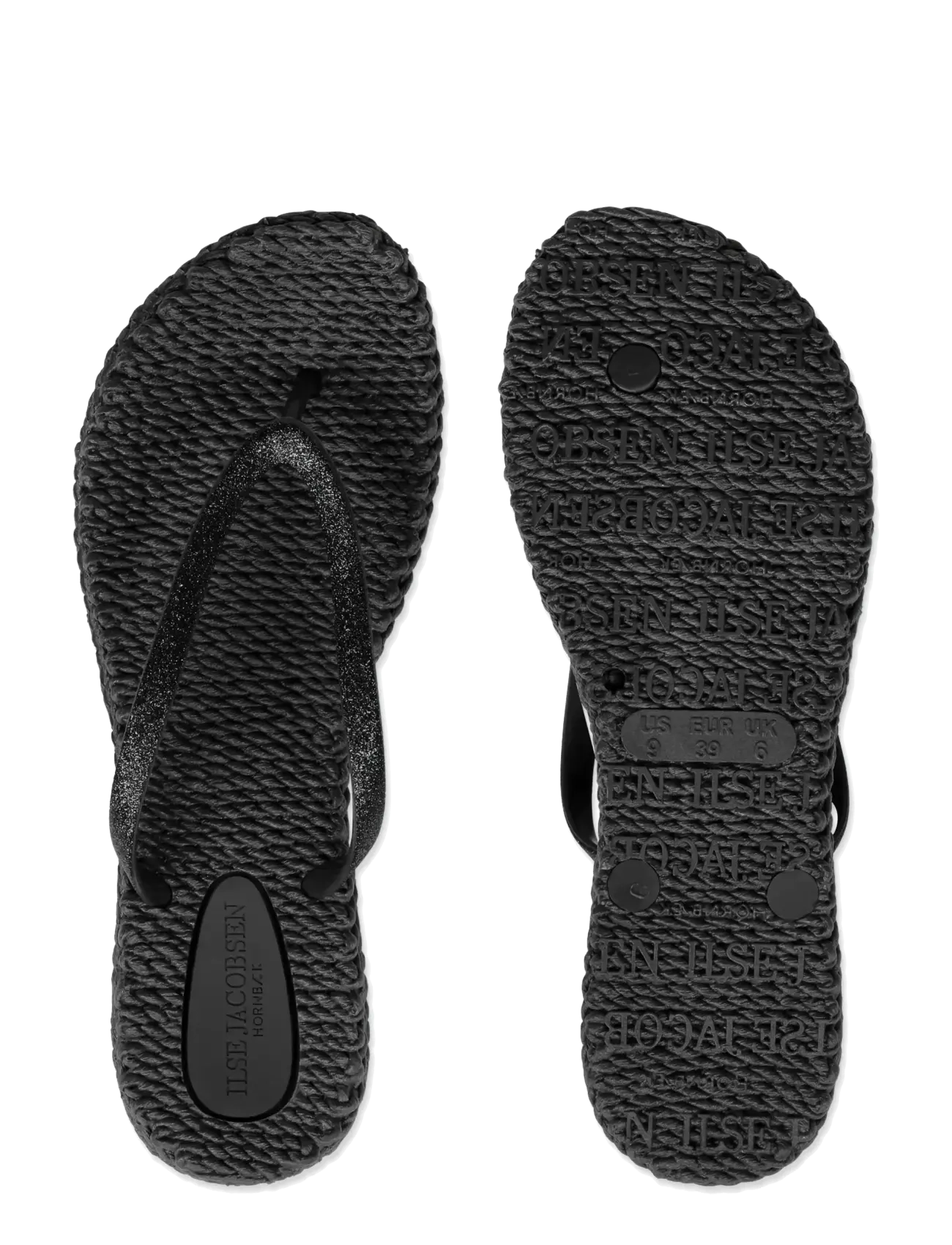 Ilse Jacobsen - FLIPFLOP WITH GLITTER - põhirõivad - black - 4