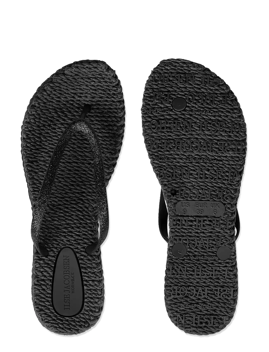 Ilse Jacobsen - Flip Flops with Glitter - põhirõivad - black - 5