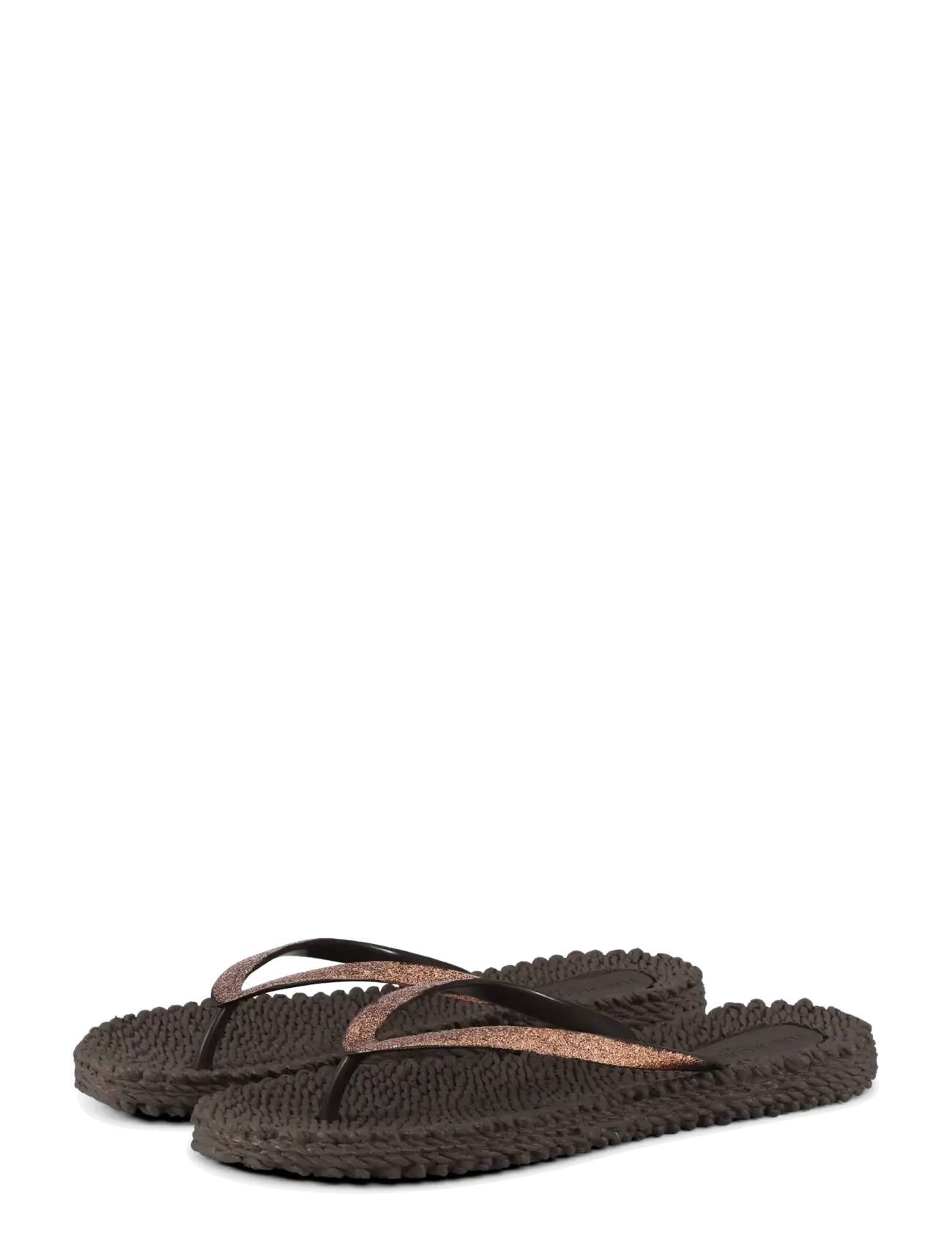Ilse Jacobsen Flip Flop With Glitter - Schuhe - PRUNE / brown