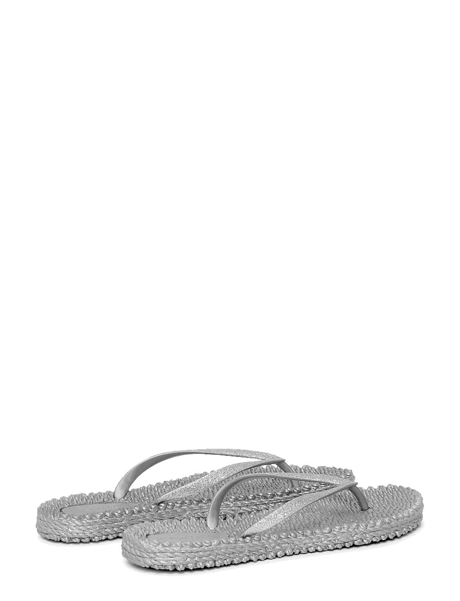 Ilse Jacobsen - Flip Flop With Glitter - basplagg - silver - 2