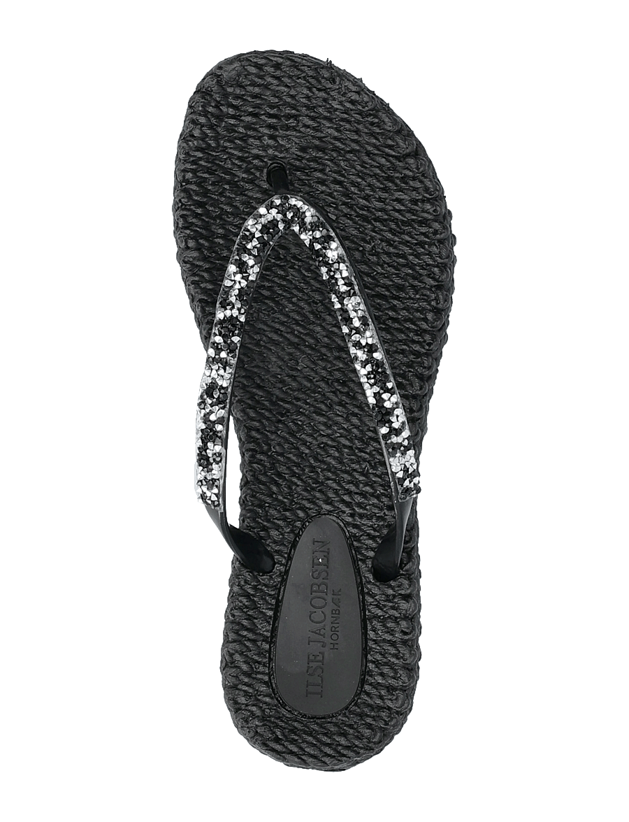 Ilse Jacobsen - Flip Flop With Glitter - flip flops - 001 black - 3