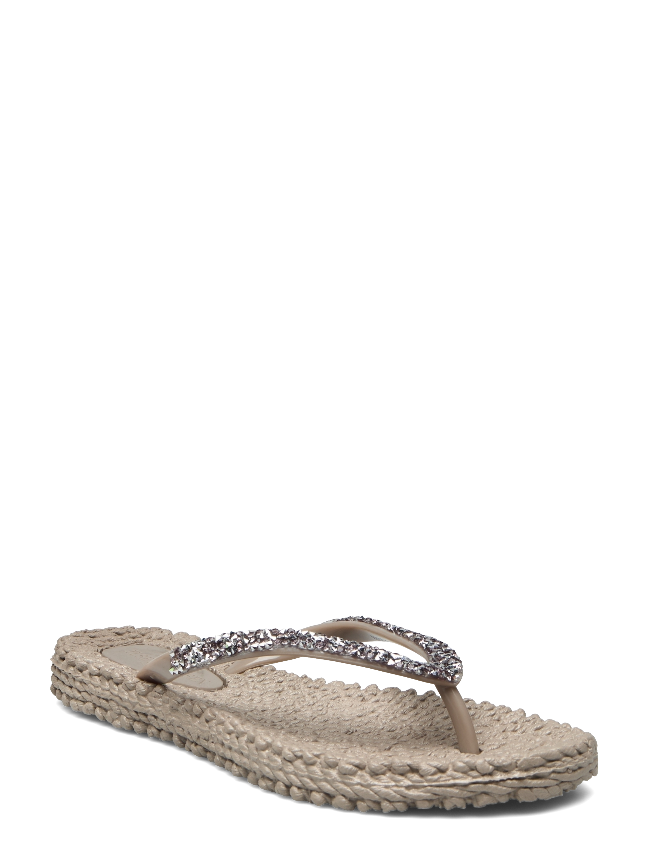 Ilse Jacobsen Flip Flops With Rhinestones, 36, Sandals, Creme - Flops, Frauen