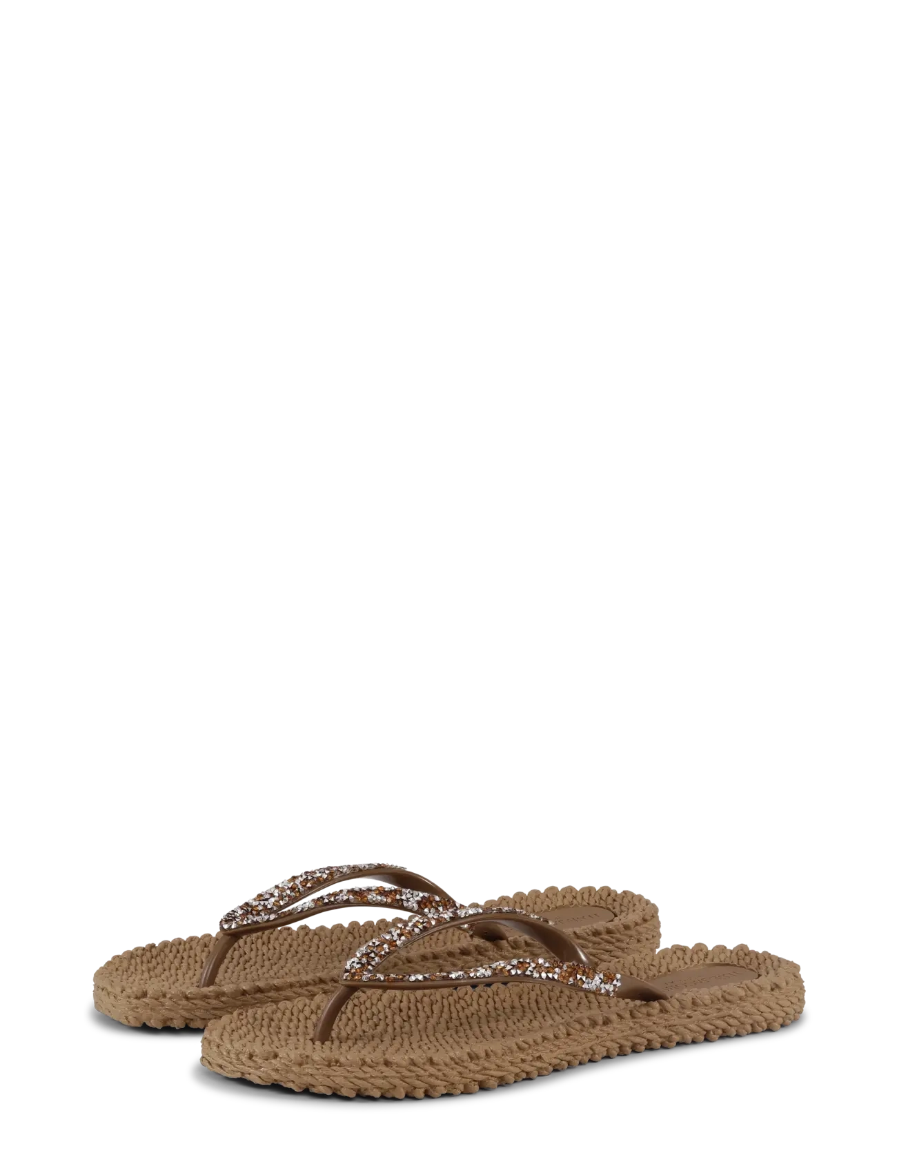 Ilse Jacobsen Flip Flops With Rhinestones - Ilse Jacobsen - MOCCA / brown