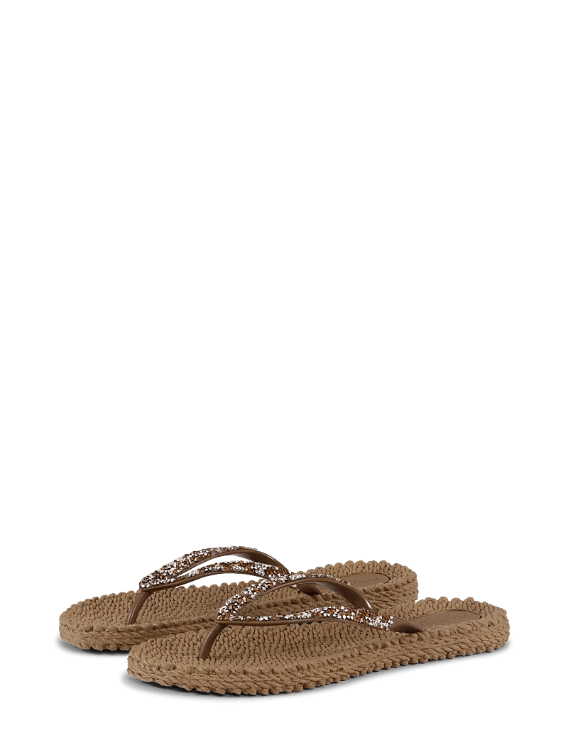 Ilse Jacobsen - Flip Flop With Glitter - klipklapper - mocca - 1