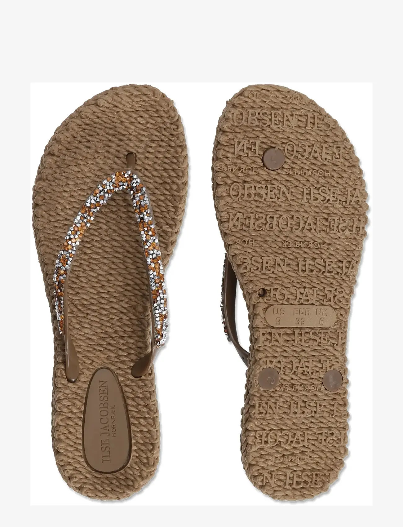 Ilse Jacobsen - Flip Flop With Glitter - klipklapper - mocca - 4
