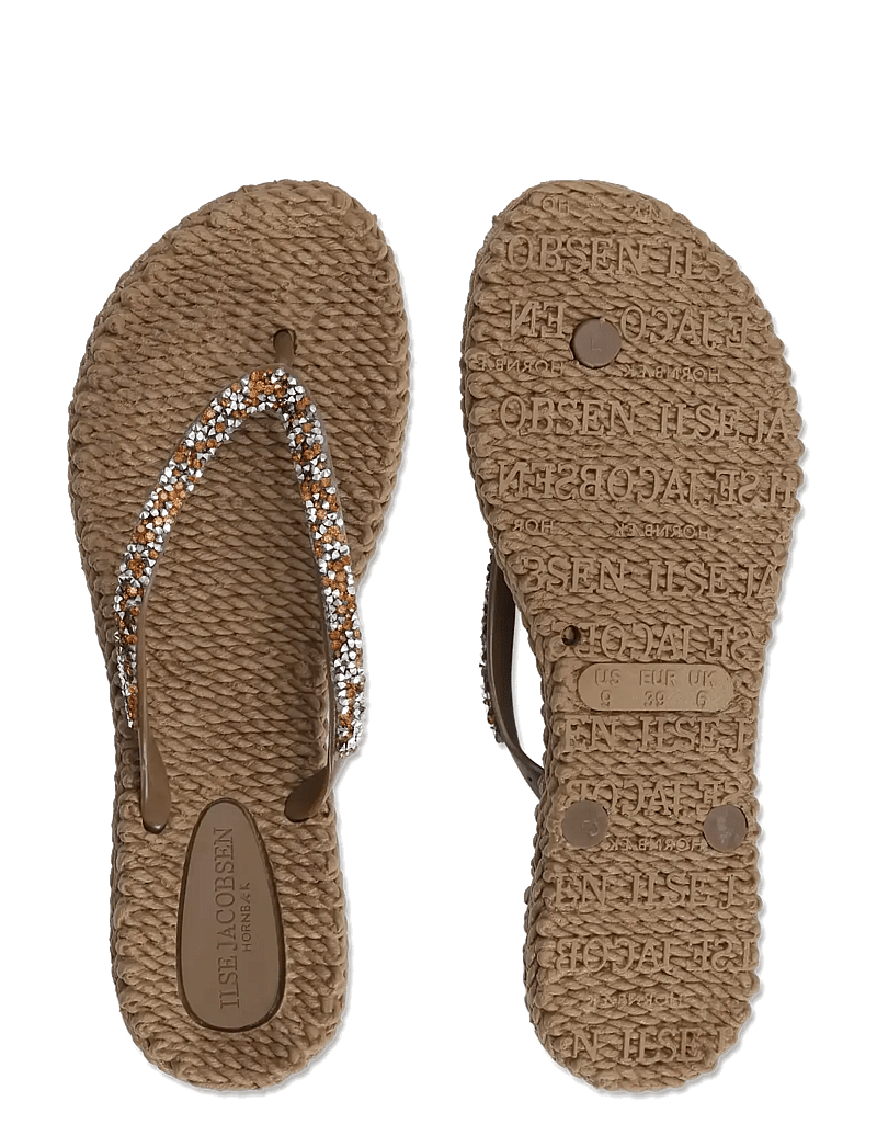 Ilse Jacobsen - Flip Flop With Glitter - klipklapper - mocca - 4