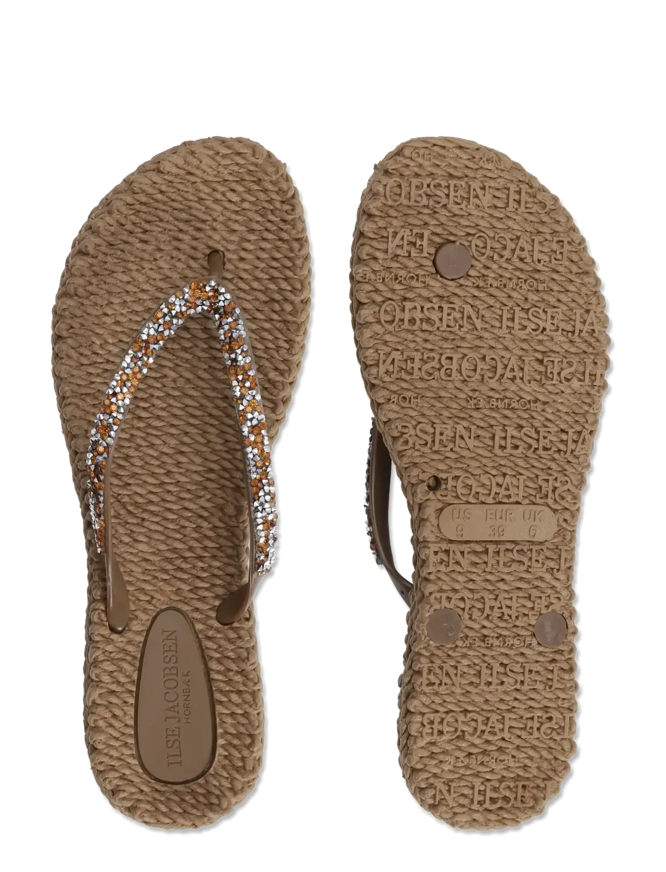 Ilse Jacobsen - Flip Flop With Glitter - flip flops - mocca - 4