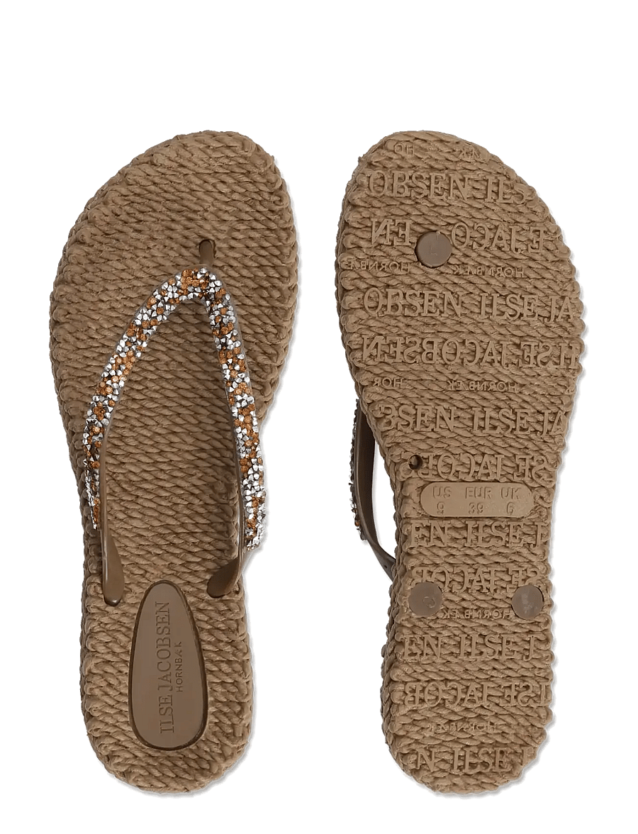 Ilse Jacobsen - Flip Flop With Glitter - flip flops - mocca - 4
