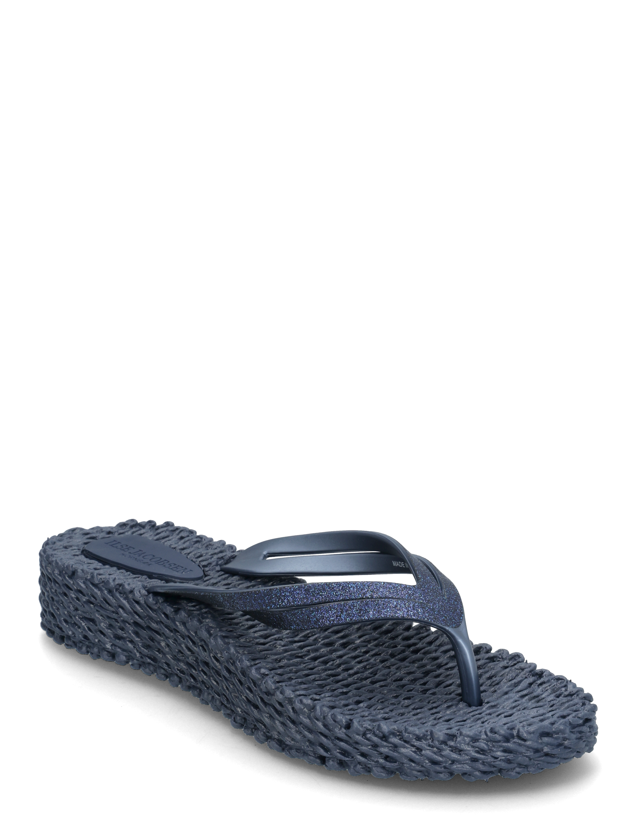 ILSE JACOBSEN Flip Flops On Platform Sole Blau - 37 - Damen