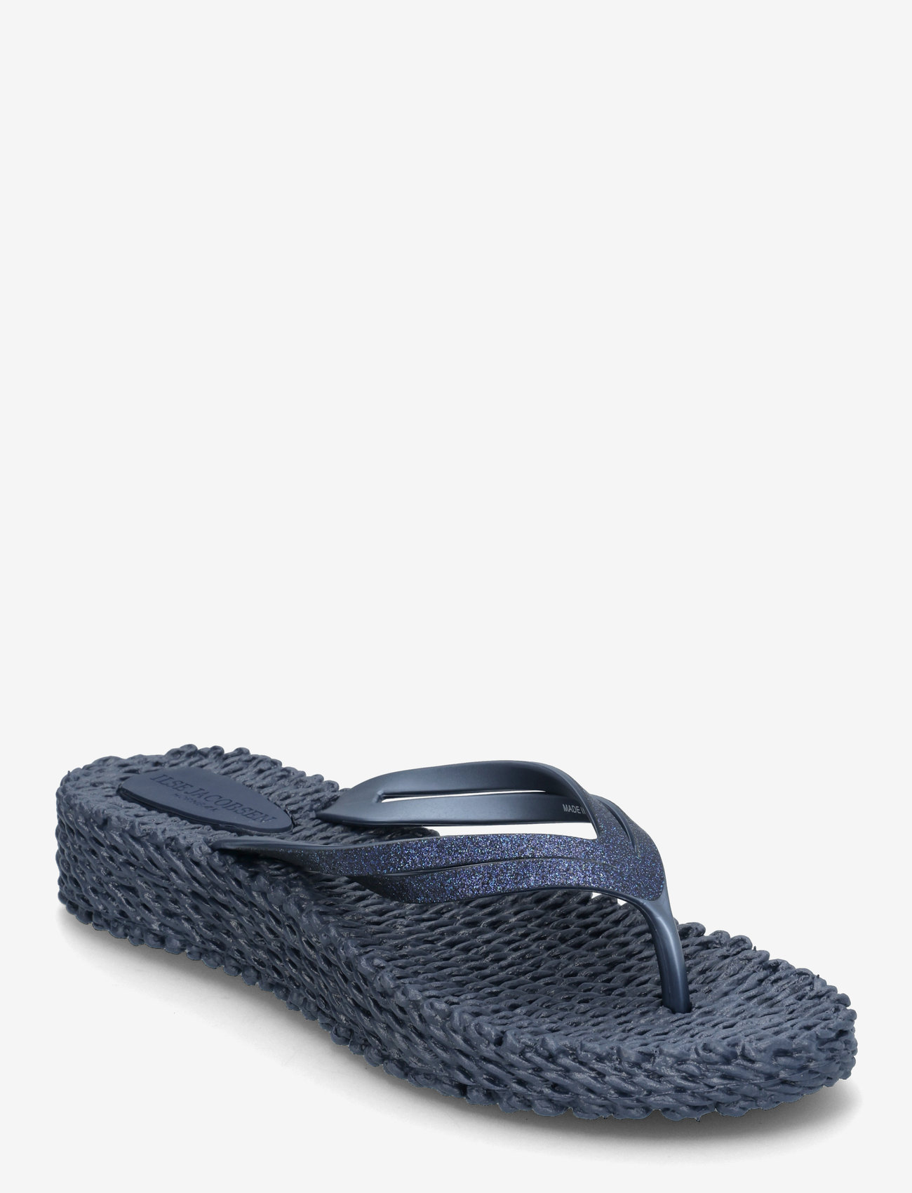 Ilse Jacobsen - Flip Flops on Platform Sole - indigo - 1