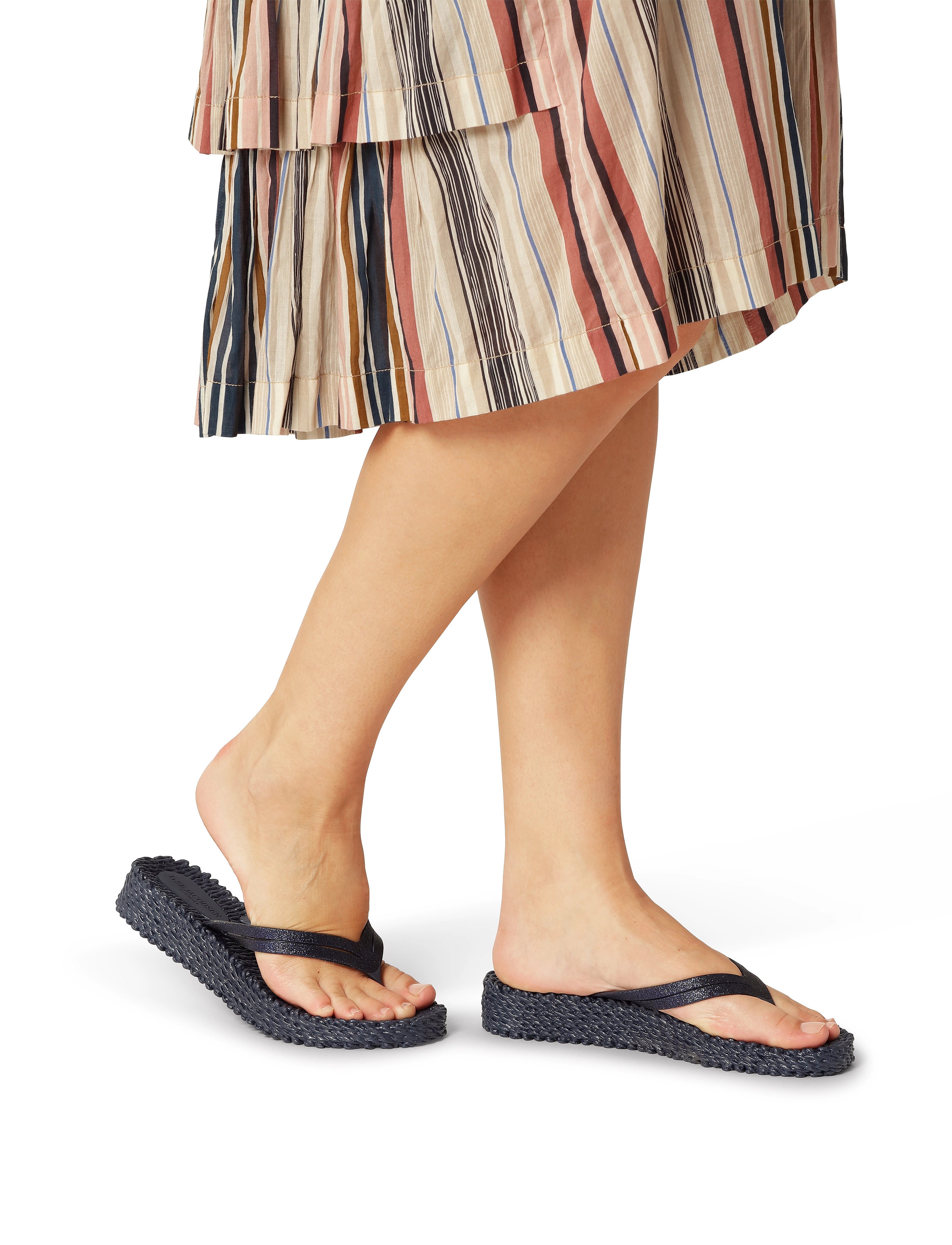 Ilse Jacobsen Flip Flops On Platform Sole, 36, Blue, Sandaler > Flip Flops, Dame
