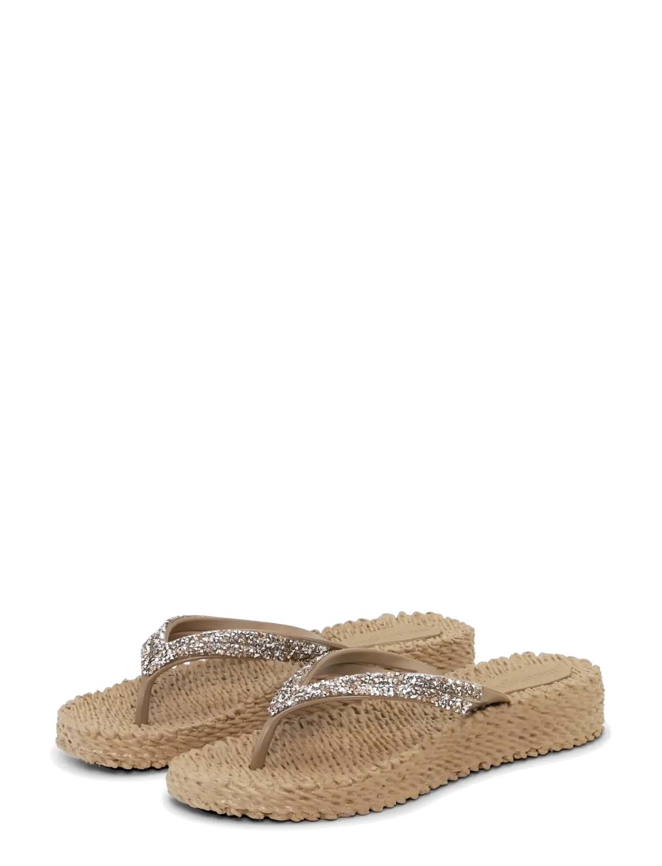 ILSE JACOBSEN Flip Flops On Platform Sole Beige - 41 - Damen