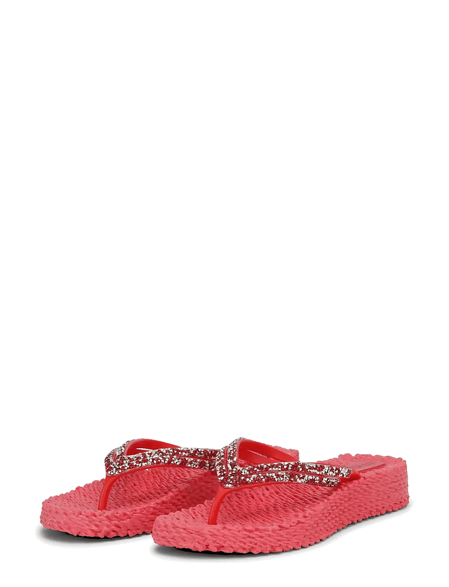 Ilse Jacobsen - Flip Flops On Platform Sole - flip flops - raspberry - 1