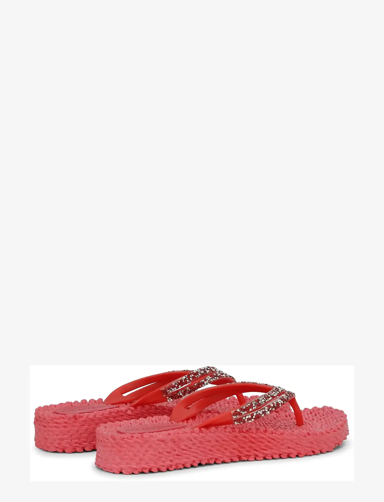 Ilse Jacobsen - Flip Flops On Platform Sole - plätud - raspberry - 2