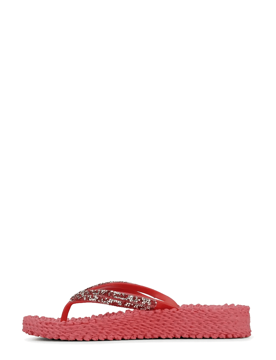Ilse Jacobsen - Flip Flops On Platform Sole - flip flops - raspberry - 3