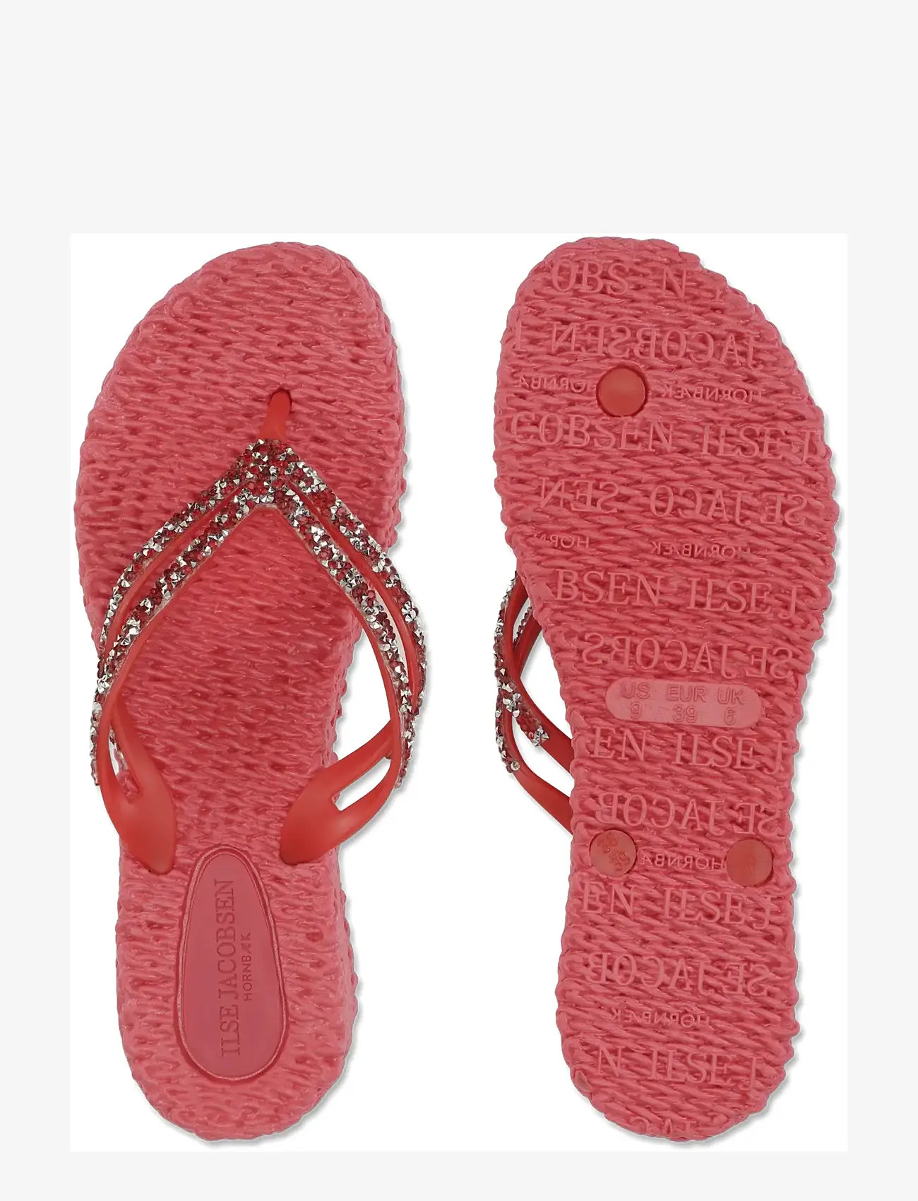 Ilse Jacobsen - Flip Flops On Platform Sole - plätud - raspberry - 4