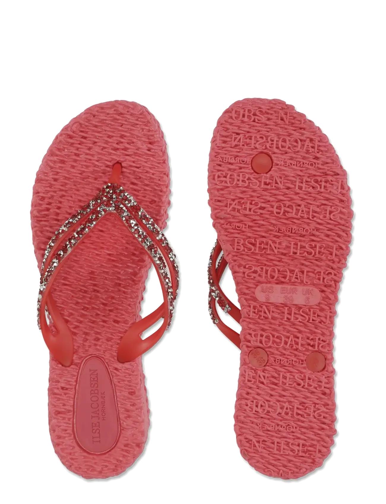 Ilse Jacobsen - Flip Flops On Platform Sole - flip flops - raspberry - 4