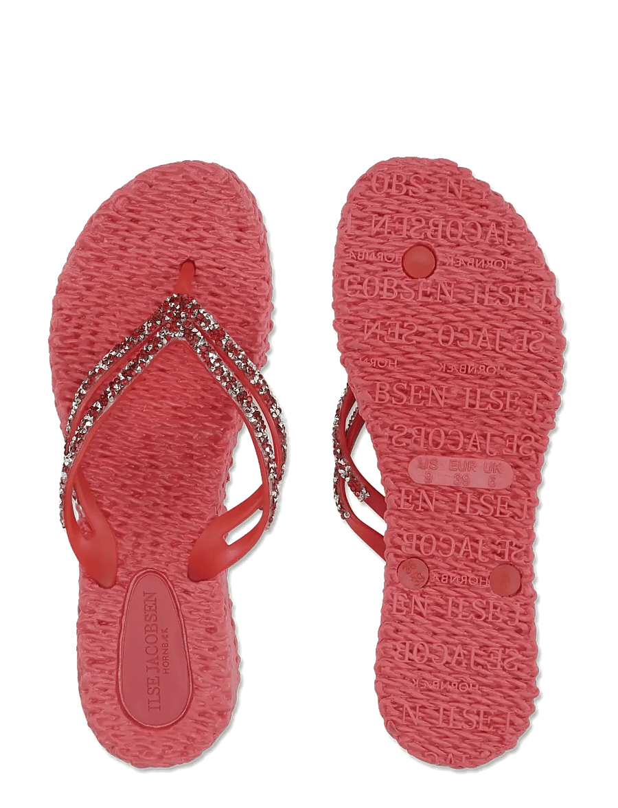 Ilse Jacobsen - Flip Flops On Platform Sole - flip flops - raspberry - 4