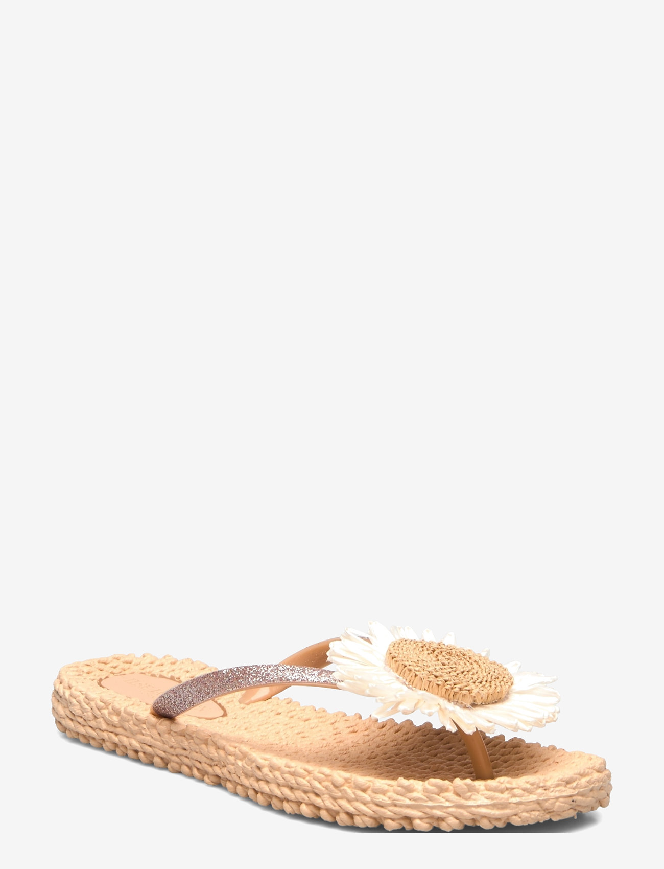 Ilse Jacobsen - Flip Flops with Flower - klipklapper - beige - 1