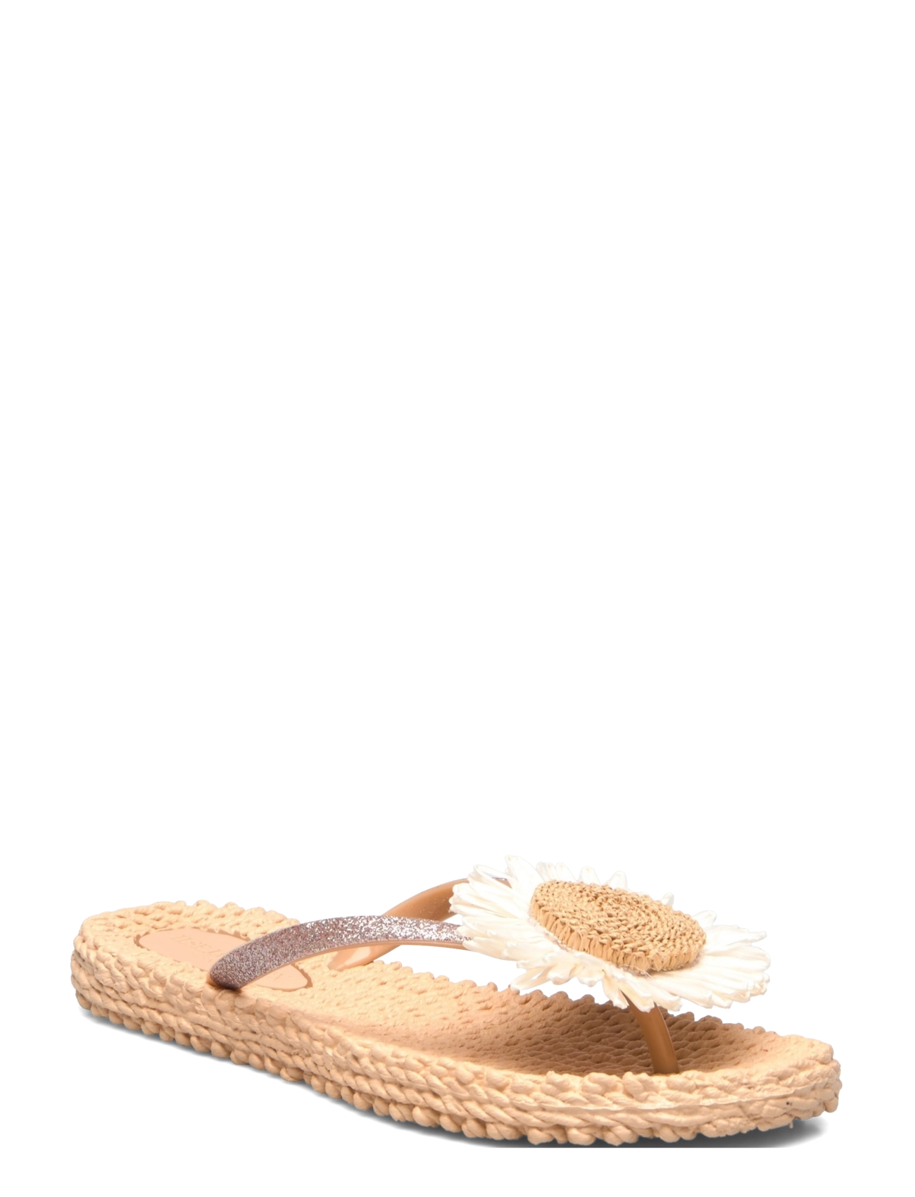 Ilse Jacobsen Flip Flops with Flower - Schuhe - BEIGE / beige